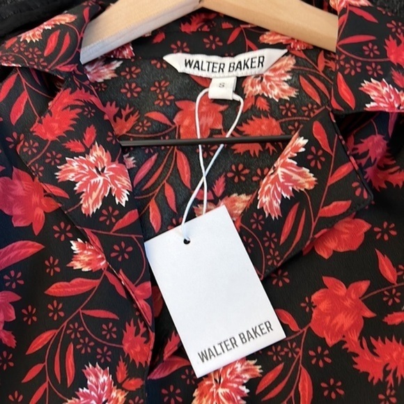 Walter Baker Darla Floral-print Long Sleeve bodysuit, Size S NWT - Picture 5 of 5